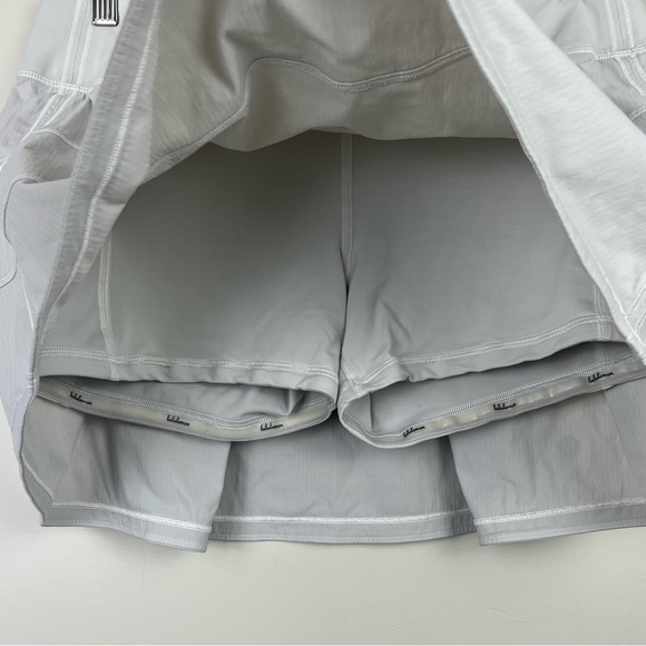 Lululemon Pace Rival Skirt Skort Grey Activewear Tennis Prep AU Size 14 (US 10) - Picture 8 of 15